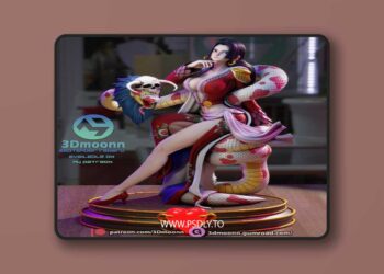 3Dmoonn – One Piece – Boa Hancock – 3D Print Model STL