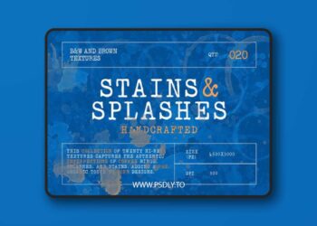 50+ Cofee Stains & Splashes Overlays for Photoshop