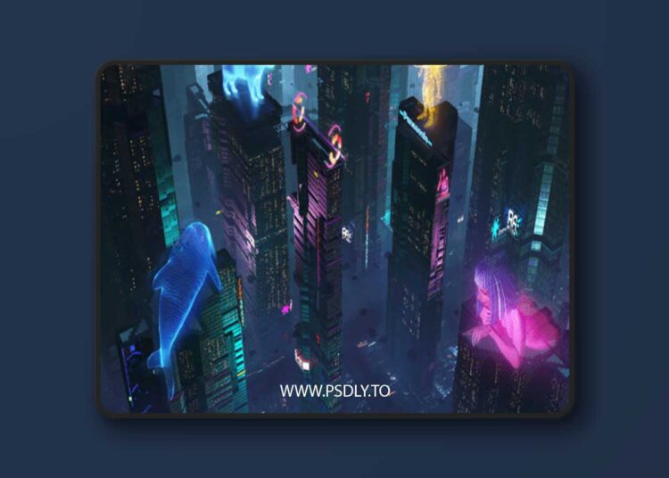 80 Sci-Fi Cyberpunk City Building Kitbash Pack 1 80 Sci-Fi Cyberpunk City Building Kitbash Pack