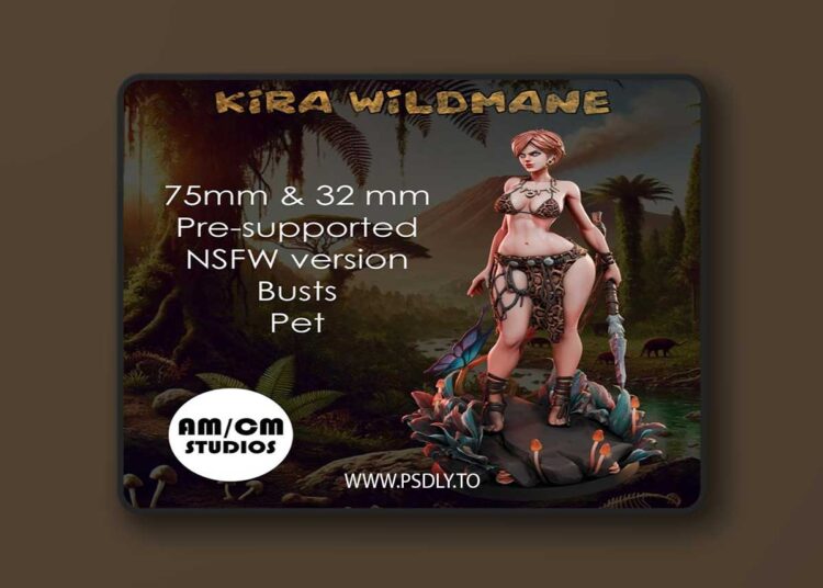 Amcm Studios – Kira Wildmane – 3D Print Model STL 1 Amcm Studios – Kira Wildmane – 3D Print Model STL