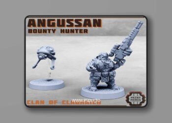 Angussan Bounty Hunter – Clan of Cladhaich – 3D Print Model