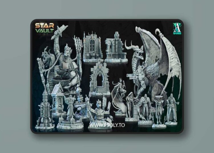 Archvillain Games – Star Vault – 3D Print Model 1 Archvillain Games – Star Vault – 3D Print Model