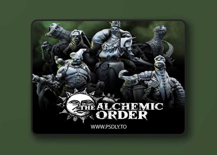 Bestiarum Miniatures – The Alchemic Order Part 2 Collection – Cultist – 3D Print Model STL 1 Bestiarum Miniatures – The Alchemic Order Part 2 Collection – Cultist – 3D Print Model STL