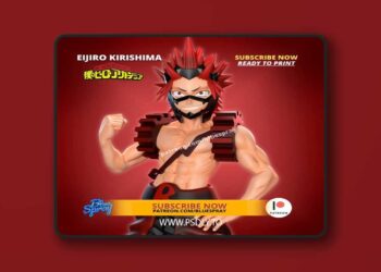 BlueSpray – My Hero Academia – Eijiro Kirishima – 3D Print Model