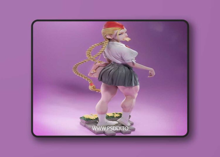 CA 3D Studios – Cammy White Schoolgirl – Street Fighter – 3D Print Model STL 1 CA 3D Studios – Cammy White Schoolgirl – Street Fighter – 3D Print Model STL