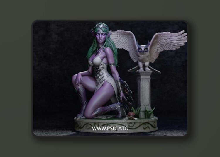 CA 3D Studios – Tyrande Whisperwind – 3D Print Model STL 1 CA 3D Studios – Tyrande Whisperwind – 3D Print Model STL