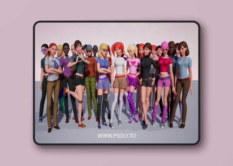 Casual Girl (4.19 – 4.27 and 5.0 – 5.6) for Unreal Engine 1 Casual Girl (4.19 – 4.27 and 5.0 – 5.6)