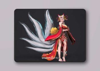 Charming Daji Low-poly 3D Model