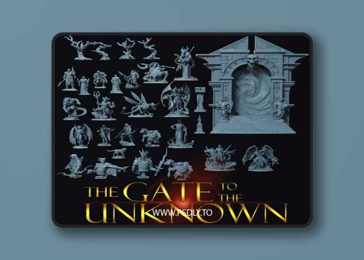 Claymore Miniatures – The Gate to the Unknown – 3D Print Model 1 Claymore Miniatures – The Gate to the Unknown – 3D Print Model