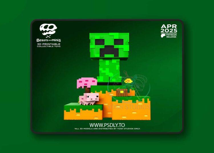 Creeper Mini – Beasts and Minis – 3D Print Model STL 1 Creeper Mini – Beasts and Minis – 3D Print Model STL