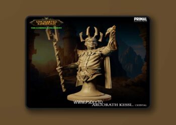 Dark Wizard – Argorath Kessl Bust – 3D Print Model