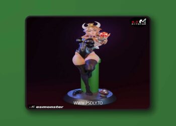 E.S Monster – Bowsette – 3D Print Model STL