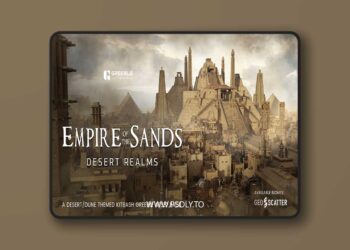 Empire Of The Sands - Desert Structures Kitbash Greeble Assets