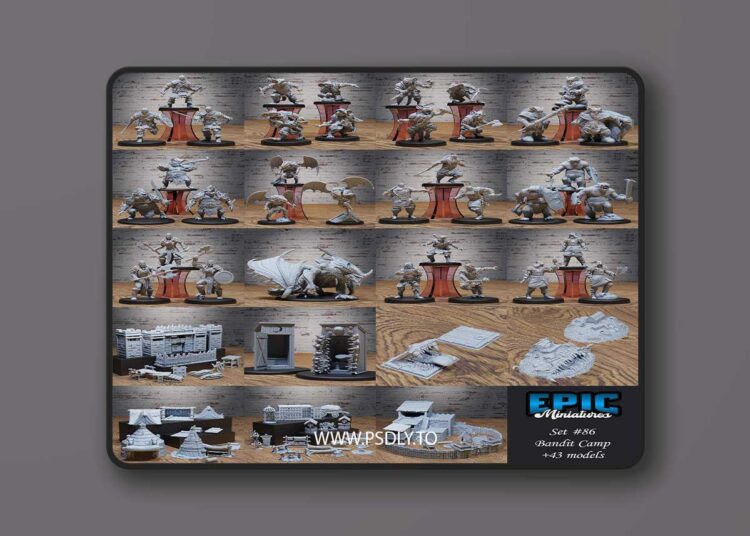 Epic Miniatures – Bandit Camp – 3D Print Model 1 Epic Miniatures – Bandit Camp – 3D Print Model