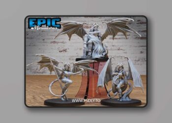 Epic Miniatures – Succubus Demon Set – 3D Print Model STL