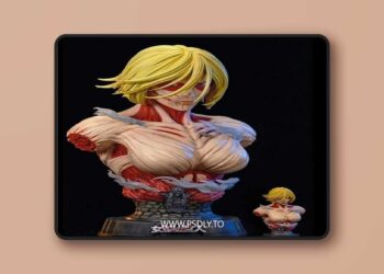 Female Titan Bust – 3D Print Model