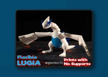 Flexible Lugia – 3D Print Model STL