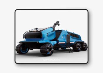 Futuristic Mars Rover Concept 3D model