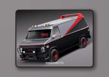 GMC Vandura A-Team Movie Truck 3D Model