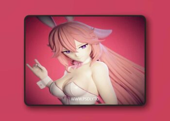 Genshin Impact – Bunny Yae Miko – EggmaStudios – 3D Print Model STL