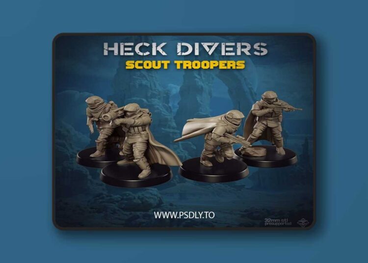 Heck Divers Scout Troopers – 3D Print Model 1 Heck Divers Scout Troopers – 3D Print Model