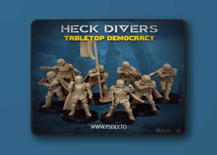 Heck Divers Tabletop Democracy – 3D Print Model 1 Heck Divers Tabletop Democracy – 3D Print Model