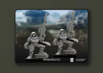 Human Defence Force – Company Leader Sniper – 3D Print Model
