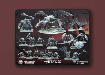 Immaterium God Miniatures – Lords of the Cursed Realm Vol. I – 3D Print Model