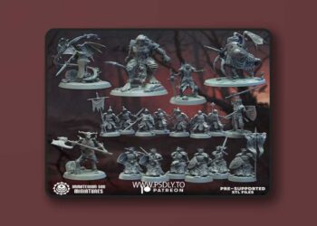 Immaterium God Miniatures – Lords of the Cursed Realm Vol. II – 3D Print Model