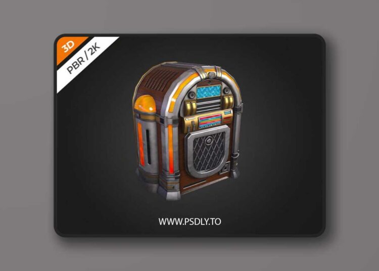 Jukebox Low-poly 3D Model 1 Jukebox Low-poly 3D Model