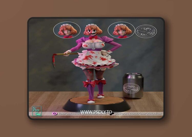 Kaeru Studios – Maid – Tenkuu Shinpan – 3D Print Model 1 Kaeru Studios – Maid – Tenkuu Shinpan – 3D Print Model