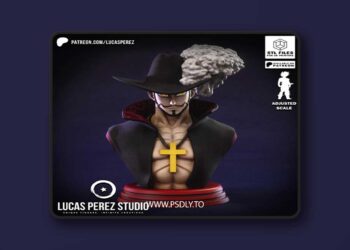 Lucas Perez – Mihawk Bust – 3D Print Model STL