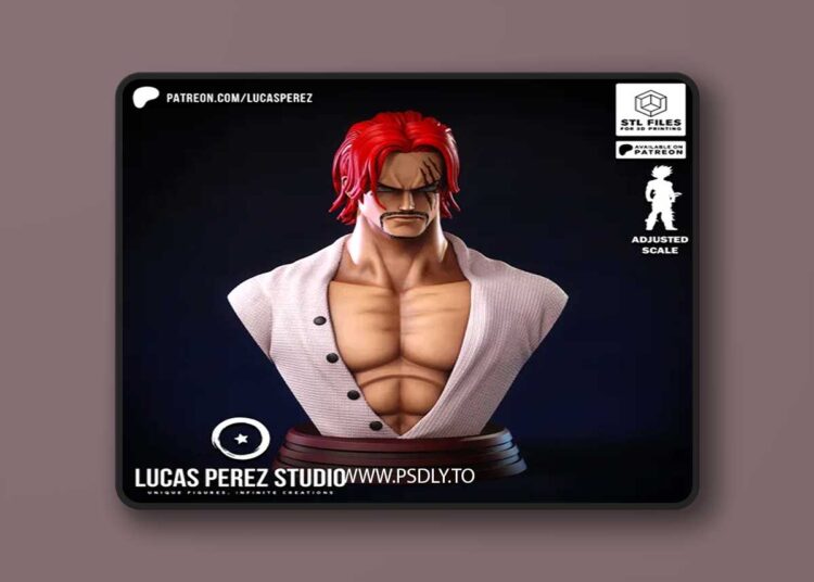 Lucas Perez – Shanks Bust – 3D Print Model STL 1 Lucas Perez – Shanks Bust – 3D Print Model STL