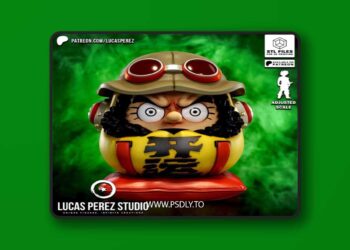 Lucas Perez – Usopp Daruma – 3D Print Model STL