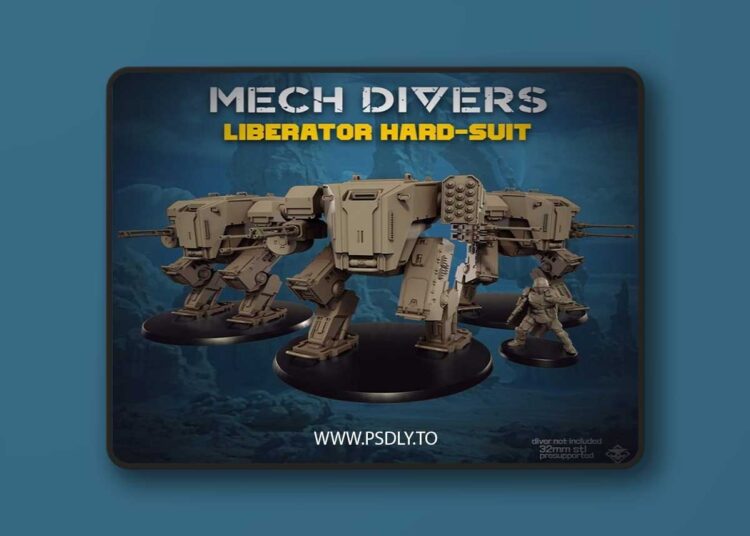 Mech Divers Liberator Hard-Suit – 3D Print Model 1 Mech Divers Liberator Hard-Suit – 3D Print Model