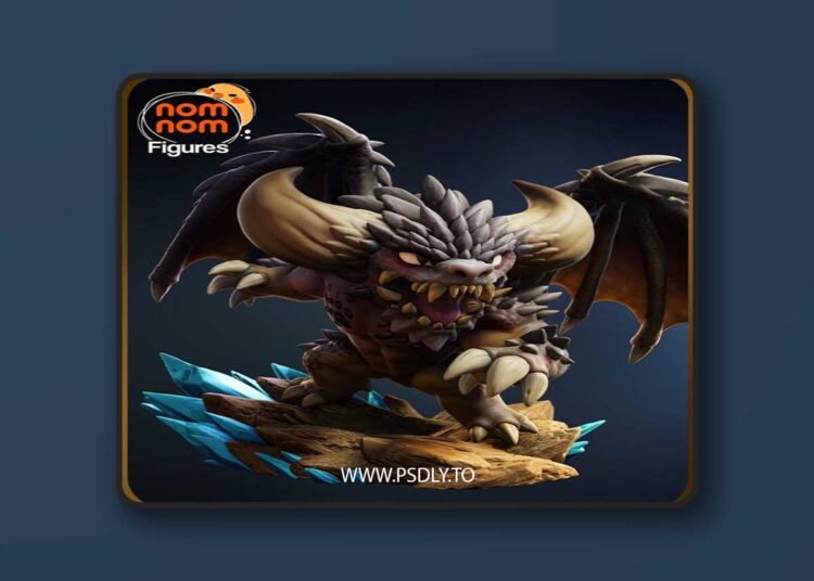 Nomnom Figures – Chibi Nergigante – Monster Hunter World – 3D Print Model STL 1 Nomnom Figures – Chibi Nergigante – Monster Hunter World – 3D Print Model STL