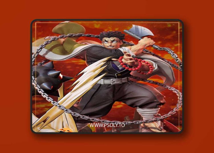 Nomnom Figures – Gyomei Demon Slayer – 3D Print Model STL 1 Nomnom Figures – Gyomei Demon Slayer – 3D Print Model STL