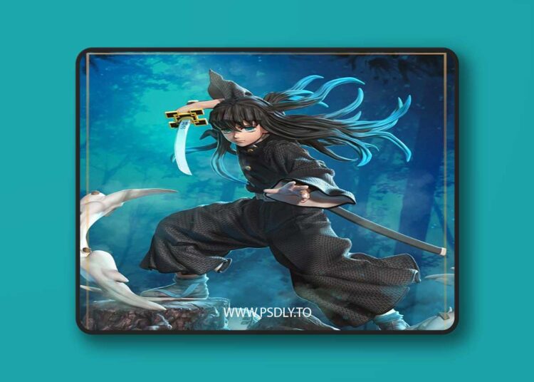 Nomnom Figures – Muichiro – Demon Slayer – 3D Print Model STL 1 Nomnom Figures – Muichiro – Demon Slayer – 3D Print Model STL