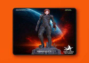 OXO3D – Comandante Shepard Female – 3D Print Model STL