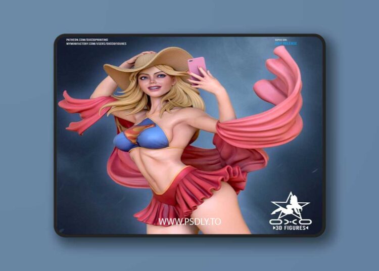 OXO3D – Super Girl – 3D Print Model STL 1 OXO3D – Super Girl – 3D Print Model STL