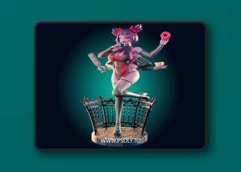 Officer Rhu – Muffet Thin and Curvy Spider Girl – 3D Print Model