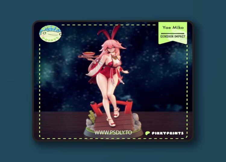 Pikky Prints – Genshin Impact – Yae Miko – 3D Print Model 1 Pikky Prints – Genshin Impact – Yae Miko – 3D Print Model