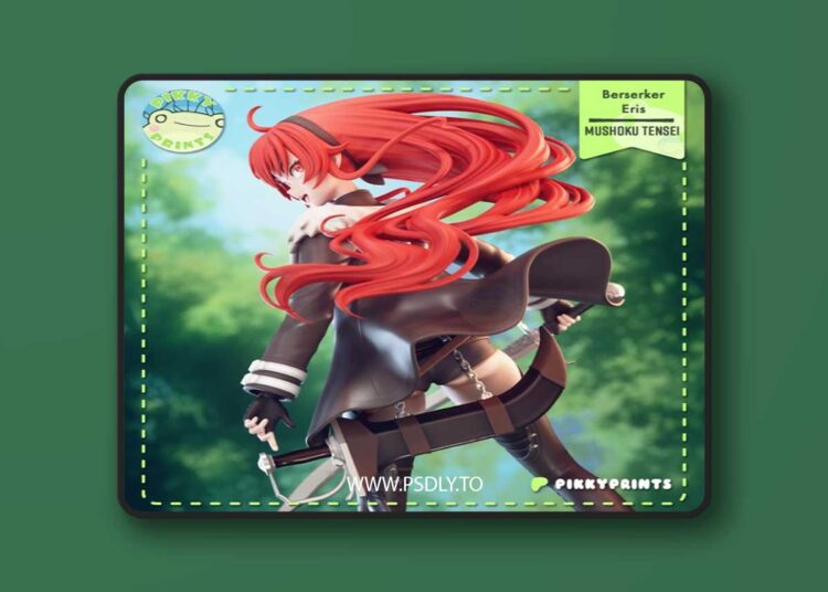Pikky Prints – Mushoku Tensei – Eris Greyrat – 3D Print Model 1 Pikky Prints – Mushoku Tensei – Eris Greyrat – 3D Print Model