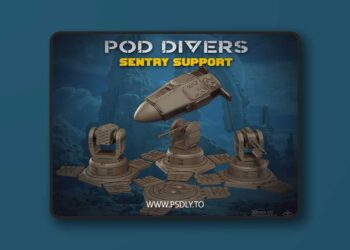 Pod Divers Sentry Support – 3D Print Model