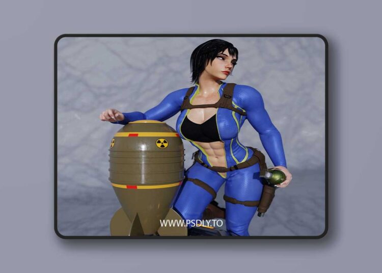 QB Works – Gamma Gal – 3D Print Model STL 1 QB Works – Gamma Gal – 3D Print Model STL