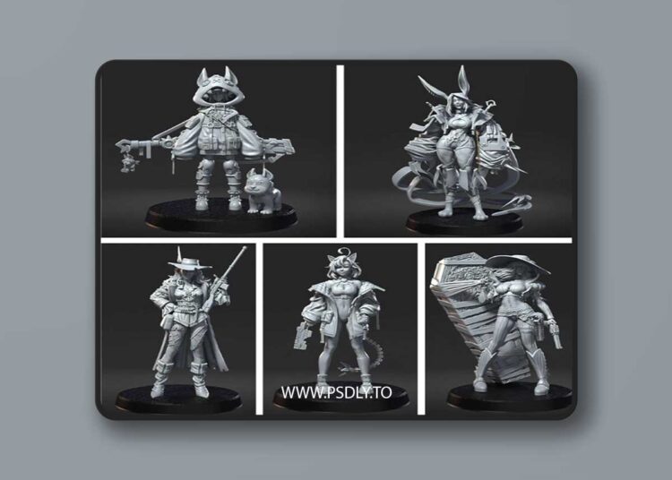 RN Estudio – Cyberpunk 2077 Pack – 3D Print Model STL 1 RN Estudio – Cyberpunk 2077 Pack – 3D Print Model STL