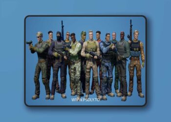 Styled Characters Pack: Military Male/Female (4.27 and 5.0 – 5.6)