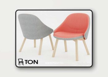 Ton Alba chair – 3D Model