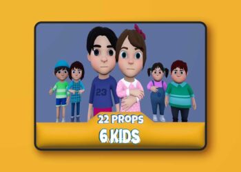 Toon Kids Character with Props (4.24 – 4.27 and 5.0 – 5.6)