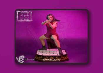 VS3D – Ballerina Pose 02 – John Wick – 3D Print Model STL